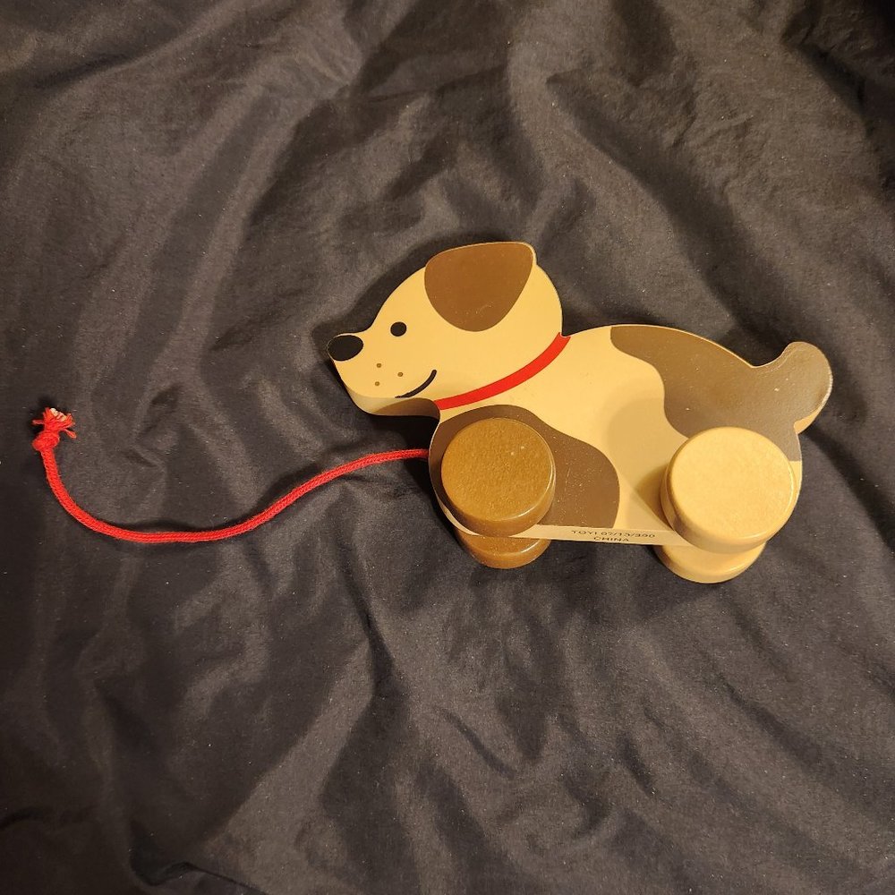 Toddler Pull-Along Dog Toy NWT